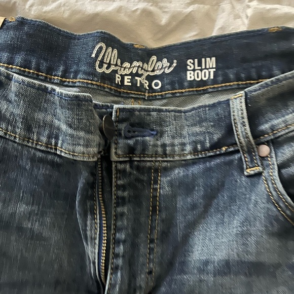 Wrangler Men's Boot Cut Denim Jeans - Picture 2 of 3